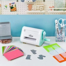 Wizardi Mini Die Cutting & Embossing Machine Kit for Arts and Crafts, Scrapbo...