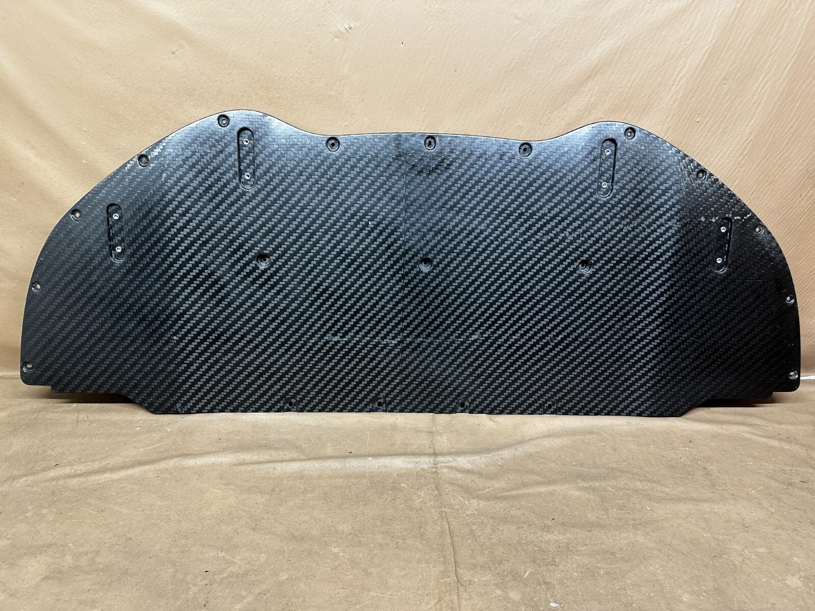 2016-2017 MCLAREN 675LT FRONT BUMPER LOWER CARBON FIBER SPLITTER OEM 11A9446RP