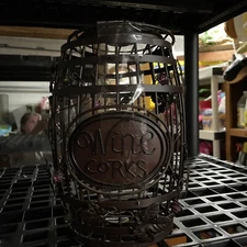 Wine Barrel Cork Cage--Elegant Display Cork Holder Perfect for Bar Lover