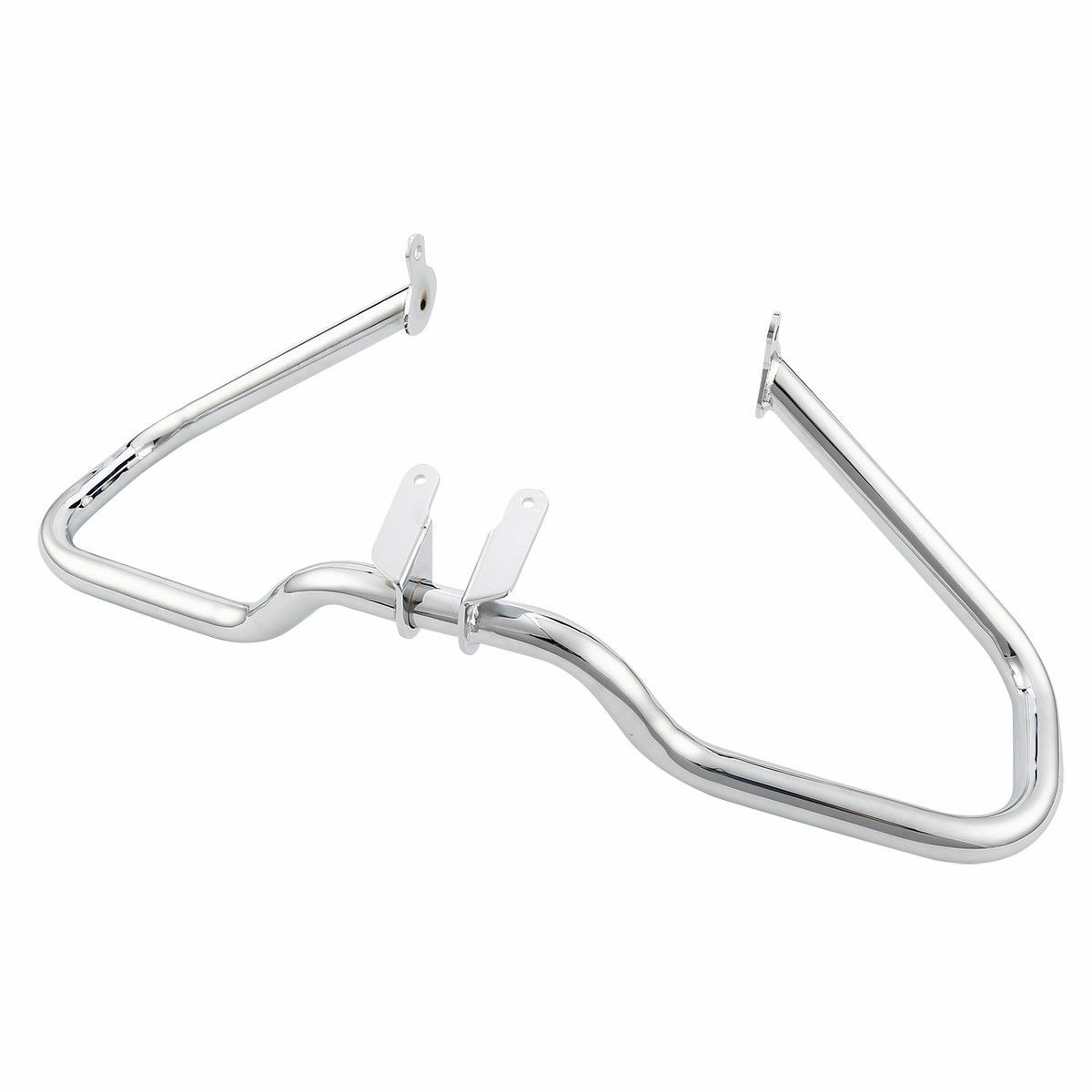 Black/Chrome Chopped Engine Guard Highway Crash Bar For Harley Touring