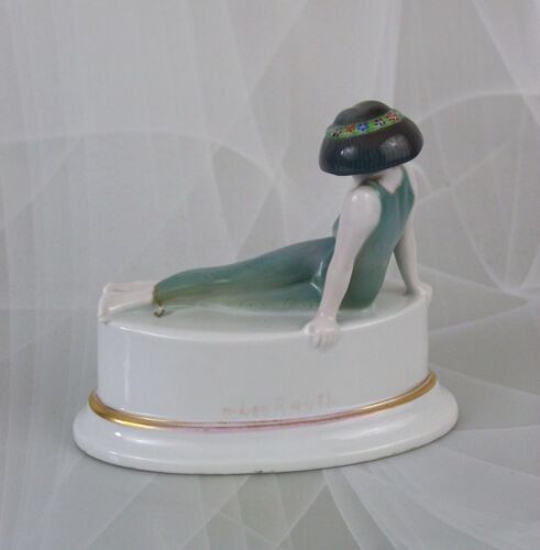 Rosenthal Jugendstil Figur Liegende Tänzerin "Froschkönig" Rauth Figurine 1918 - Bild 4 von 6