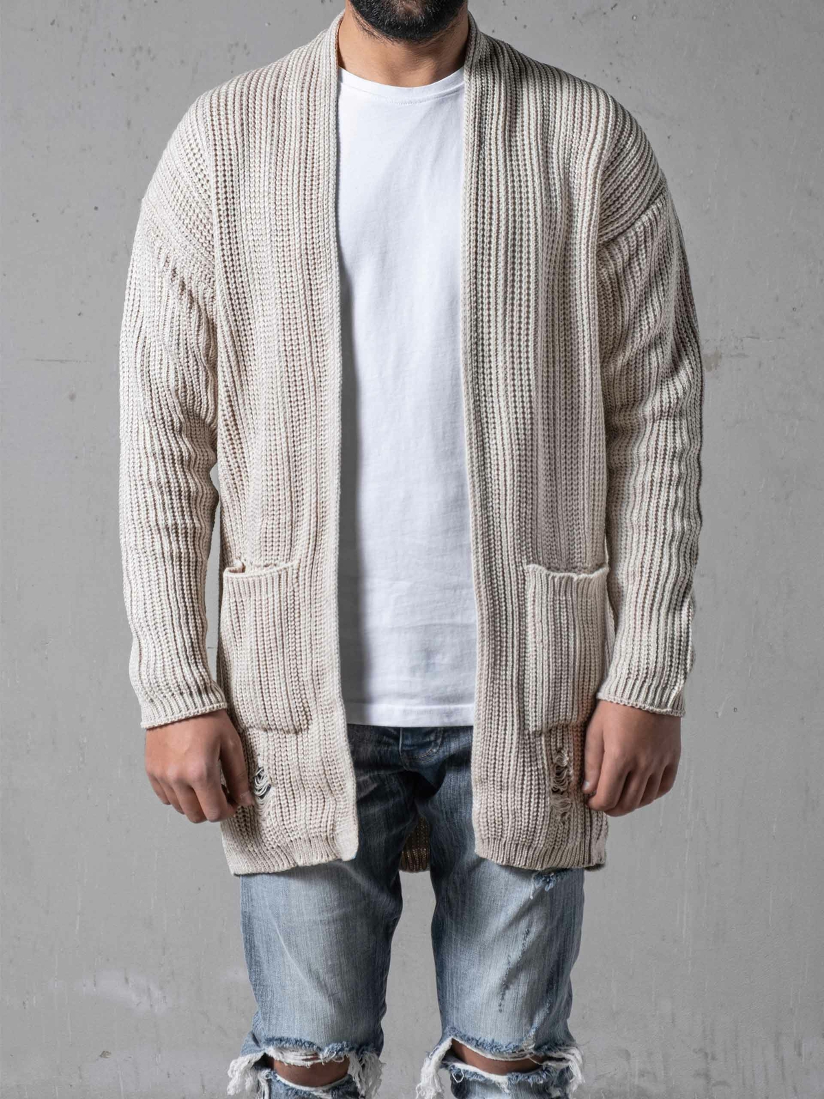 Men's Oversize Fit Cardigan High 