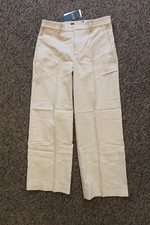 Lauren Ralph Lauren Women's Wide Leg Cuffed Linen Blend Pants - Khaki - Size 2