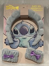 New Disney STITCH Puffy Spa Headband and Wristbands