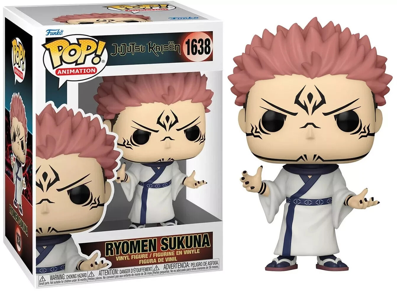 Figurine Sukuna Jujutsu Kaisen Pop Animation statuette vinyle manga de collection