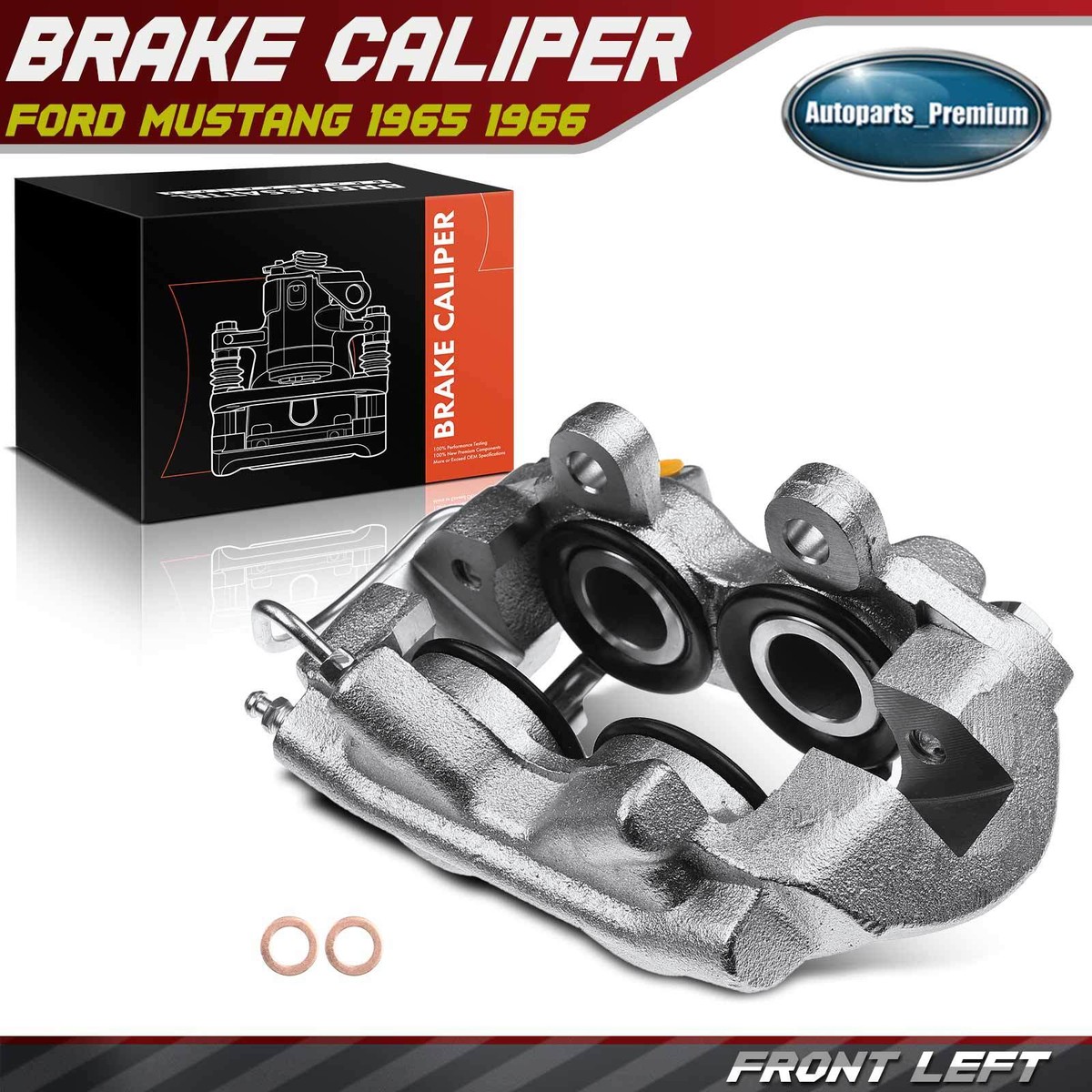 Disc Brake Caliper with 4 Piston for Ford Mustang 1965 1966 Front