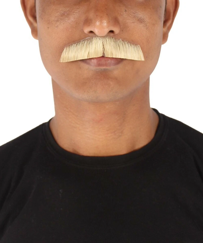 HPO Men's Synthetic Hair Mustache Cosplay Facial Hair - Image 4 of 4