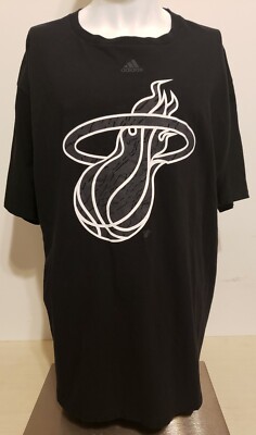 MIAMI HEAT Black Adidas GO TO TEE Women's 2X NBA BASKETBALL Tee Shirt