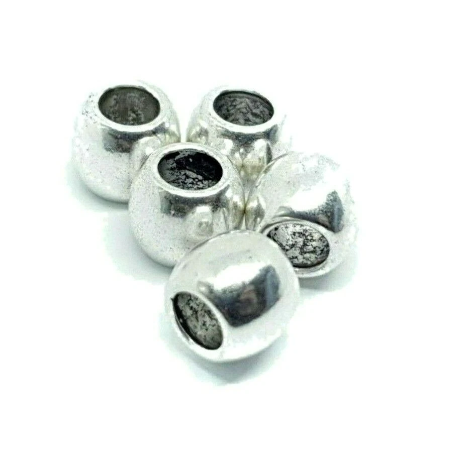 Metal Hair Beads Dreadlock Mattlock Beard Large Hair Beads x 5 Unisex Celt Rasta - Image 2 of 4