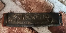 Pinochio Key of C Diatonic Harmonica Silver/Red Antique Finish Metal/Plastic