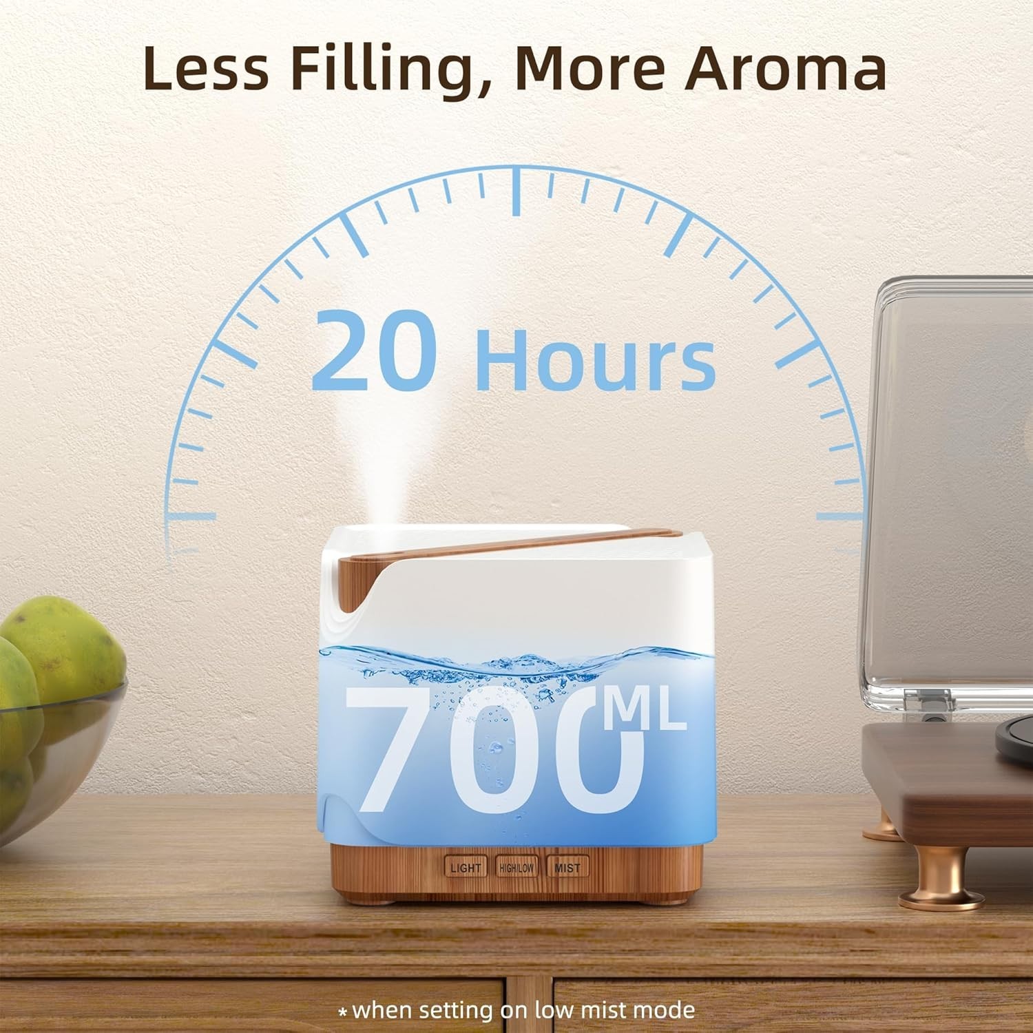 700ml  Essential Oil Diffuser - 5-in-1 Aromatherapy thumbnail 8