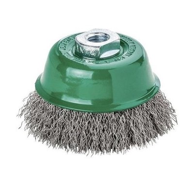 Lessmann Topfbürste D.65mm M14 Drahtstärke 0,35mm VA 12000min-¹