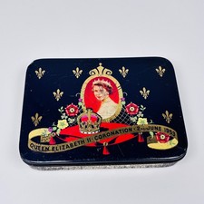 Tin Cadbury Queen Elizabeth II Coronation 2nd June 1953 Vintage
