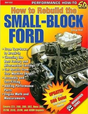 How to Rebuild the Small-block Ford by George Reid (English) Paperback Book