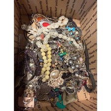 13.1 lbs Of Vintage To Modern Mystery Jewelry of Craft, Junk