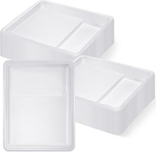 Geelin 40 Pcs 9 Inch Disposable Paint Tray Liner Heavy Duty 9 Inch, White 