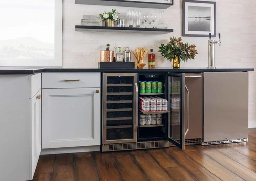 EdgeStar CWB2886FD 30"W 28 Bottle Built-In Dual Zone Beverage - Stainless Steel - Picture 3 of 12