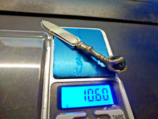 mini serre papier,Ball and Claw,agate et métal argenté,L 10cm,P 10,6 g