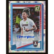2025 Donruss WNBA #91 Te-Hina Paopao Rated Rookies Signatures Holo Frame #/49