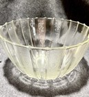 Deco MCM Vintage Ribbed Pressed Glass Punch Bowl with 10 Cups and Ladle Rest — photo 8