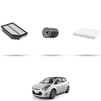 Hoffcar Wartungskit - 3 Filter Kompatibel Mit Hyundai Ix20 1.6 16V 92KW