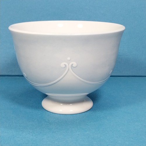 Lenox Swedish Garland Footed Tea Coffee Cup Blue & White Scrollwork - Picture 2 of 8