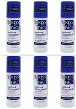 6 KISS MY FACE Liquid Rock Peaceful Patchouli Deodorant ROLL ON 3oz Each (131)