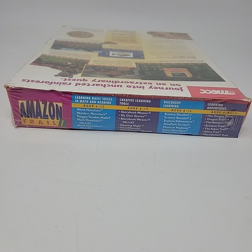 Vintage Amazon Trail II Pc Viaggio nelle foreste pluviali Uncharted MECC Win95 Mac NUOVO - Foto 2 di 13