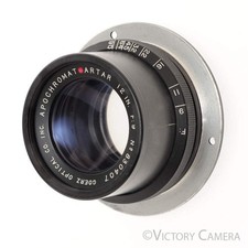 Goerz Optical Apochromat Artar 12" f9 Red Dot Lens EXC 