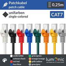0,25m CAT7 Patchkabel S/FTP RJ45 Ethernet LAN...