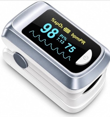 CONTEC CMS50NA Fingertip Pulse Blood Oxygen Saturation Monitor Blue Oximeter