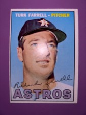 1967 Topps #190 Astros Turk Farrell Baseball Card EXMT