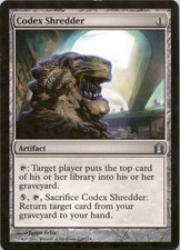 2012 Magic the Gathering MTG #228 Codex Shredder - Artifact