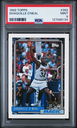1992-93 Topps Shaquille O'Neal Rookie #362 PSA 9 IM1-10
