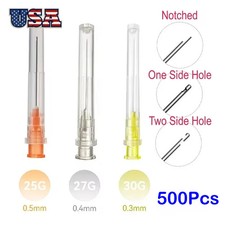 500Pcs/box Irrigation Needle Tip 25G/27G/30G Endo Syringe Root Canal Washing Tip