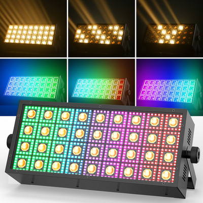 4PCS 220W Stage Laser Light RGB LED Warm White Wash Light DMX Party Disco Show