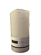 HUDSON 43 flammeus LED wax candle 3 x 6” Pillar Candle- Timer