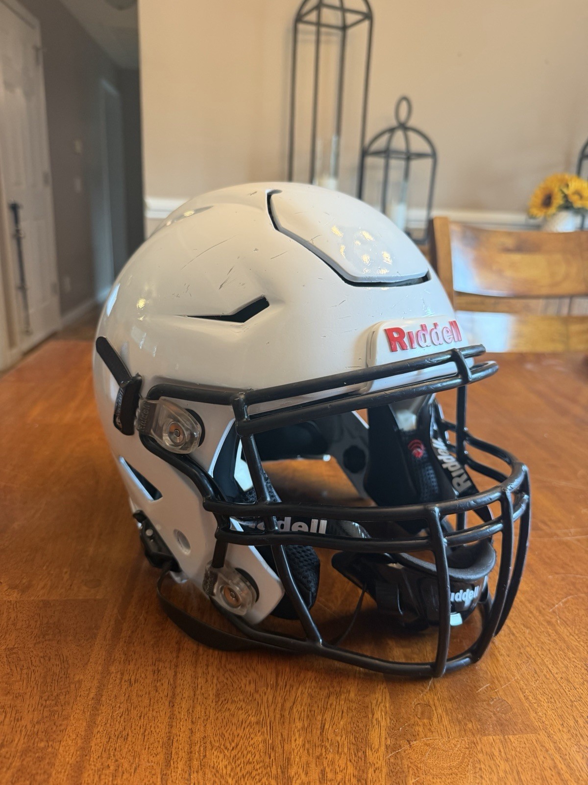 Riddell SpeedFlex Football Helmet White w/ Facemask Insite Adult Large L