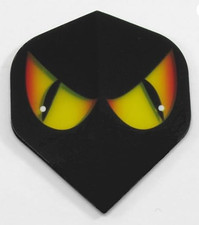 ORANGE EYES RUTHLESS Standard Flights 100 Micron Ex-Tough 5 sets tracked