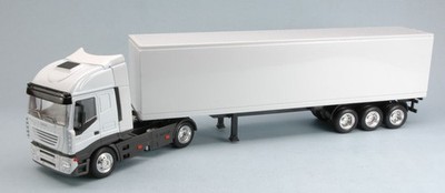 NEW RAY 1/43 LKW IVECO STRALIS CONTAINER MODELLBAU STATISCHES MODELL DIECAST