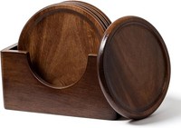 Holz Untersetzer 6Er Set Rutschfest Tischschutz Tassenmatte
