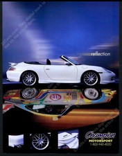 2000 Porsche 911 convertible white car photo Champion vintage print ad
