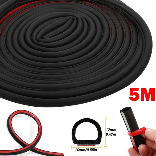 Car Door Edge Protector Anti-Scratch Protection Trim Strip Seal Rubber 5M Strip