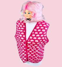 VINTAGE 1950s MOHAIR WOOL CARDIGAN SWEATER FUZZY L ROCKABILLY MOD BEATNIK GRUNGE