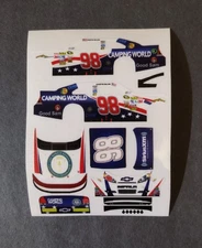 2011 Custom Austin Dillon #98 Cup Debut Ronald Regan 1/64 Peel & Stick Decals