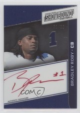 2014 Press Pass Showbound Blue Red Ink 21/99 Bradley Roby #SB-BR Auto 00jz