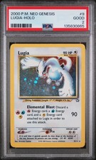 Lugia-Holo Pokemon Neo Genesis 9 NM PSA 2