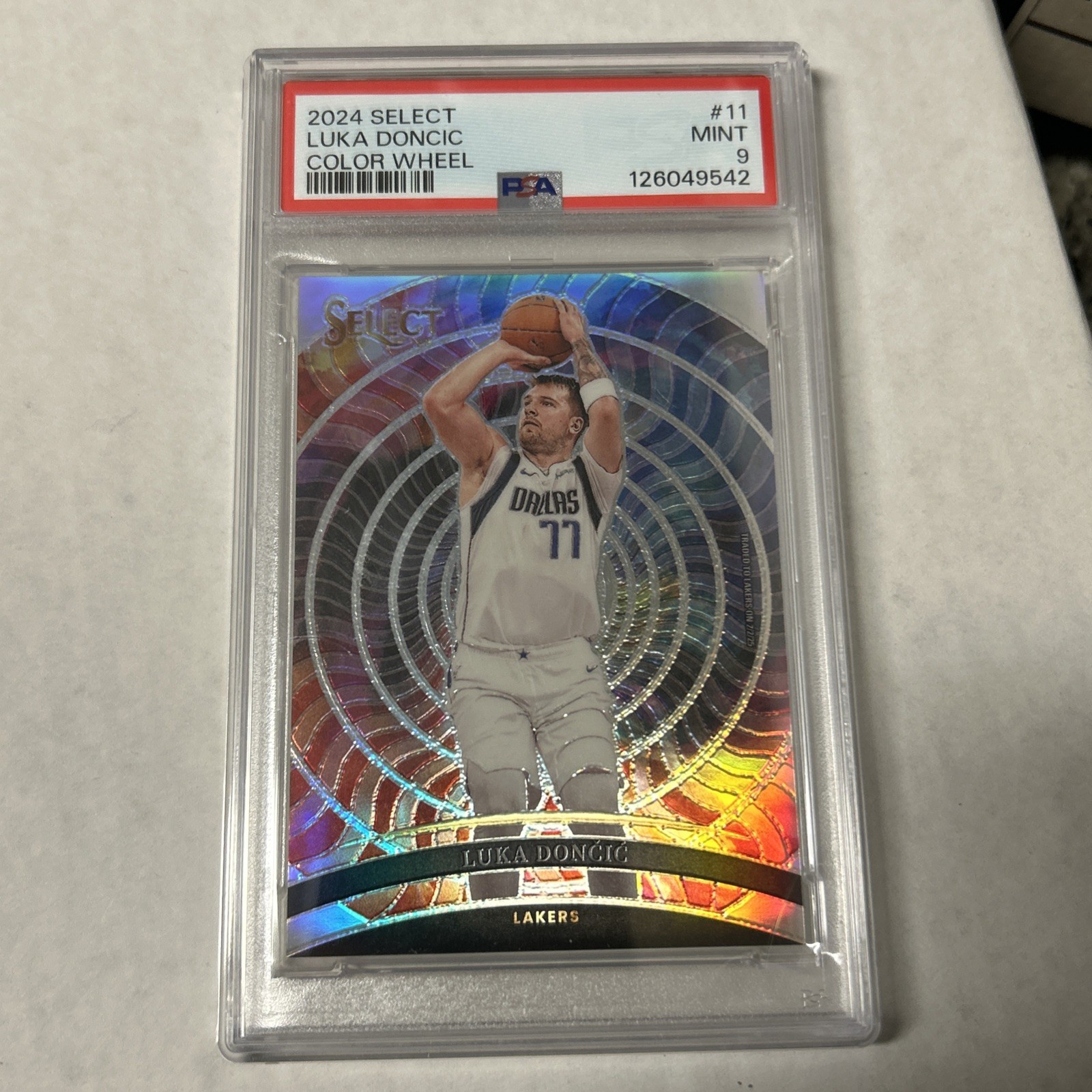 2024-25 Select Luka Doncic Color Wheel SP #11 Lakers Case Hit SP