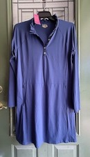 NWT Lilly Pulitzer UPF 50 Luxletic Hutton Polo Dress & Shorts Navy Women XL