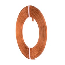 Flat Jewelry Craft Wire, 3mm 18 Gauge Aluminum Craft Wire Orange Red